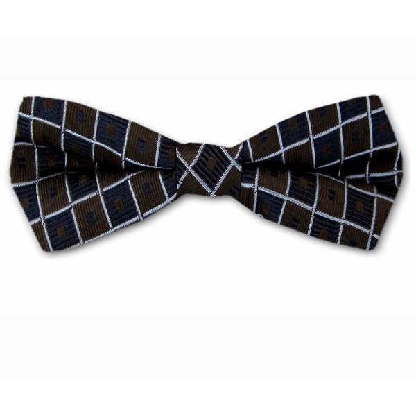 Self Tie Narrow Bow Brown Self Tie Slim