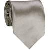 Silver Mens Solid Tie Regular