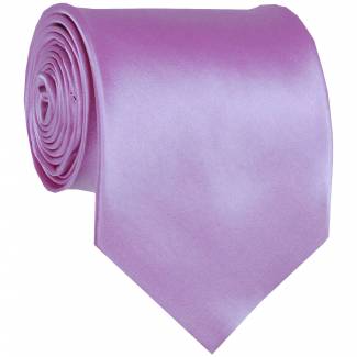 Lilac Mens Solid Tie Regular