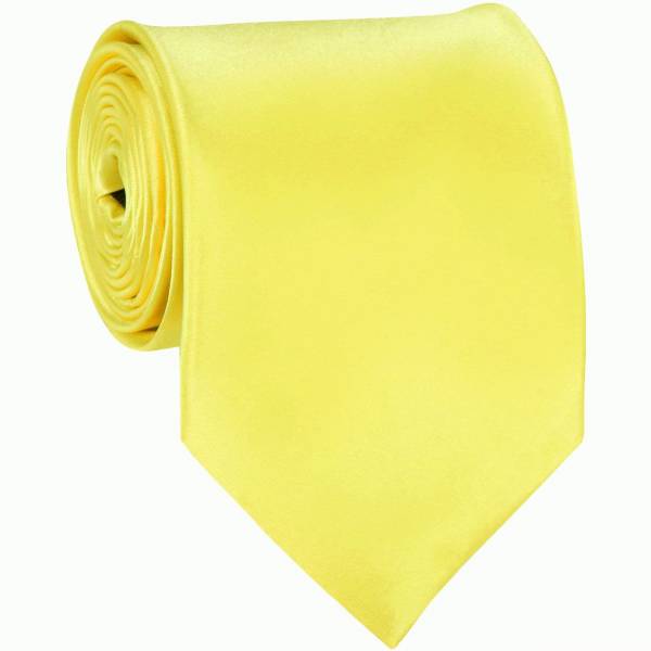 Yellow Solid Tie Regular