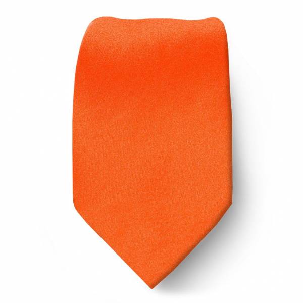 Orange Boys Solid Tie Ties