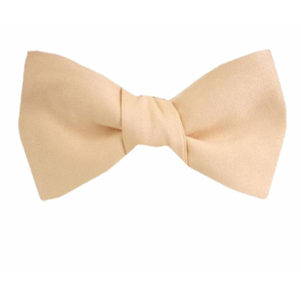 Self Tie Bow Tie Peach Self Tie