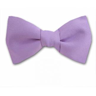 Lilac Solid Bow Tie 