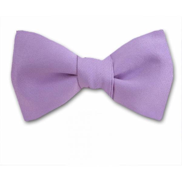 Lilac Solid Bow Tie 