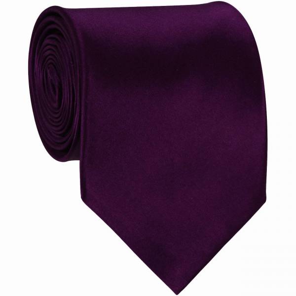 Eggplant XL Mens Tie 