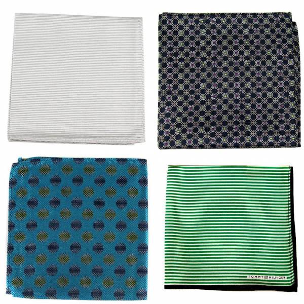 Silk Pocket Square Pack Assorted Packs