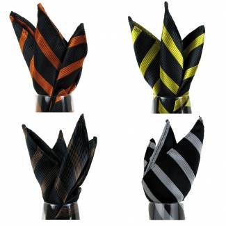 Stripe Pocket Square Pack Assorted Packs