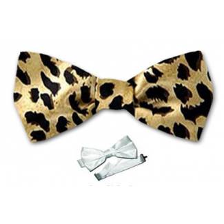 Leopard Print Bow Tie 