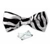 Zebra Print Bow Tie 