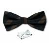 Stripe Pre Tied Bow Tie 