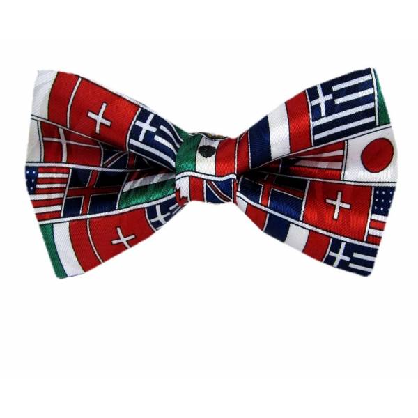 Flags Pre Tied Bow Tie 