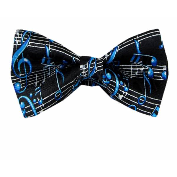 Musical Notes Pre Tied Bow Tie 