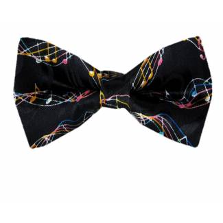 Musical Notes Pre Tied Bow Tie 