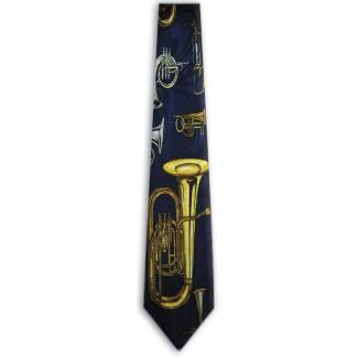 Wind Instrument Tie Music Ties