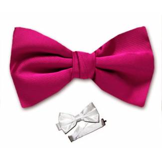 Fuchsia Pre Tied Bow Tie 