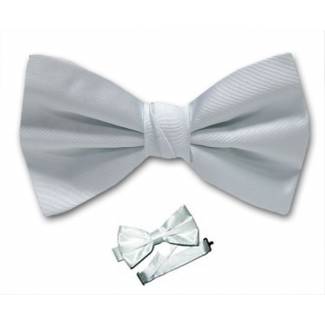 White Pre Tied Bow Tie 