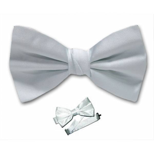 White Pre Tied Bow Tie 