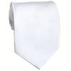 White Solid Tie Regular