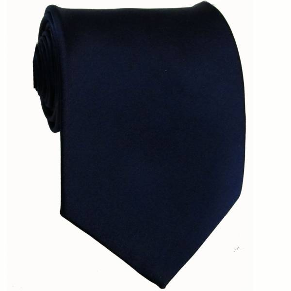 Navy Solid Tie Regular