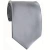 Silver Solid Tie Regular