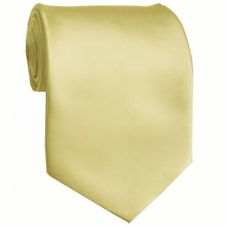 Cream Solid Tie Regular