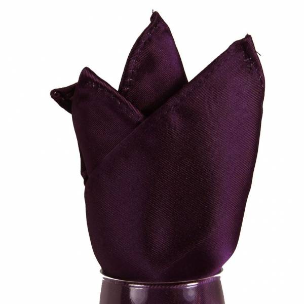 Eggplant Pocket Square 