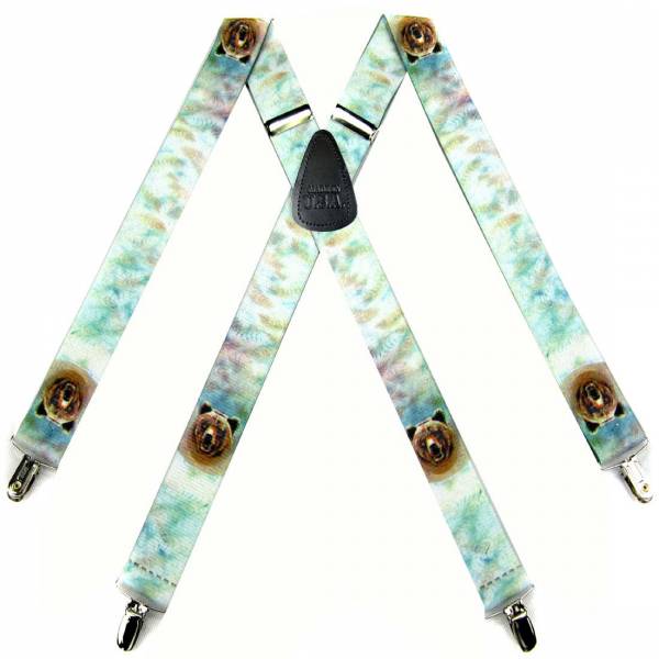 Cheetah Suspenders 1.50 inch Made in U.S.A 