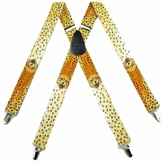 Cheetah Suspenders 1.50 inch Made in U.S.A 