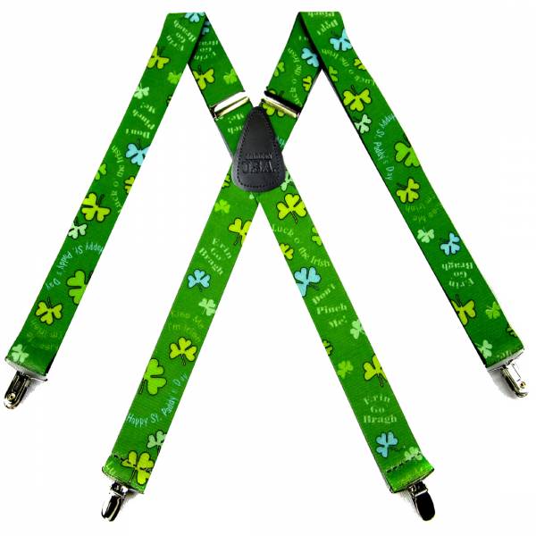 St. Pats Suspenders 1.50 inch Wide 