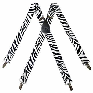 Zebra Suspenders 1.50 inch Made in U.S.A 