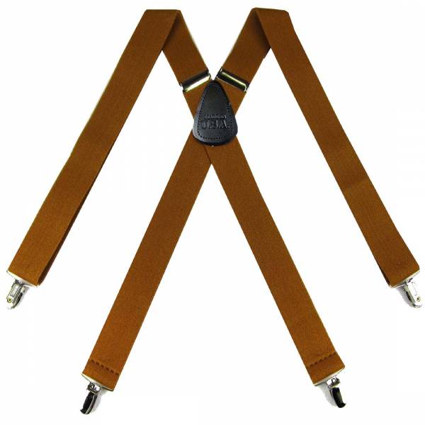 Solid Suspenders 1.50 inch Made in U.S.A 