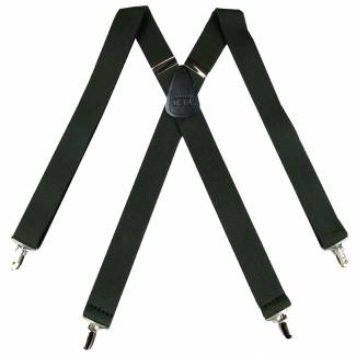 Solid Suspenders 1.50 inch Made in U.S.A 