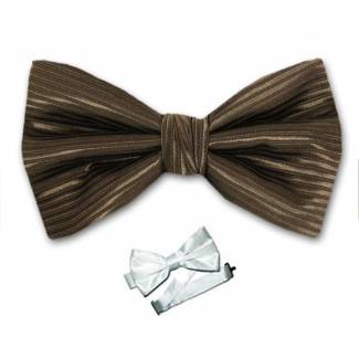 Brown Pre Tied Bow Tie 