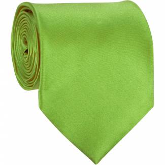 Solid Mens Tie Apple Regular