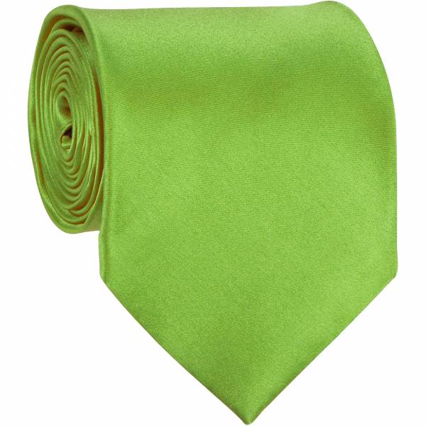 Solid Mens Tie Apple Regular