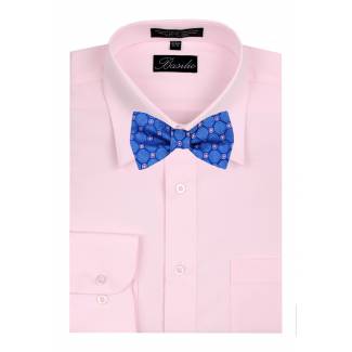 Shirt & Self Tie Bow Mens Shirt & Bow Tie
