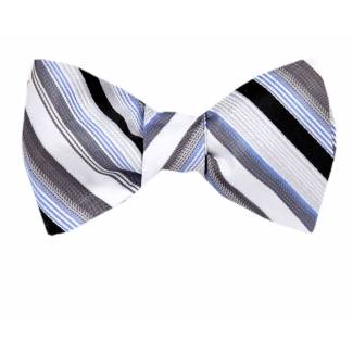 Self Tie Bow Tie Blue Self Tie