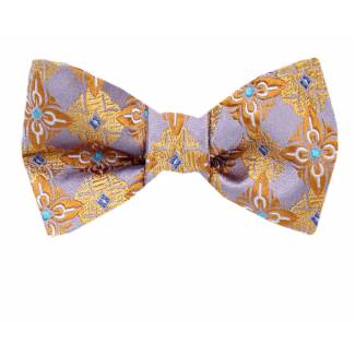 Self Tie Bow Tie Blue Self Tie