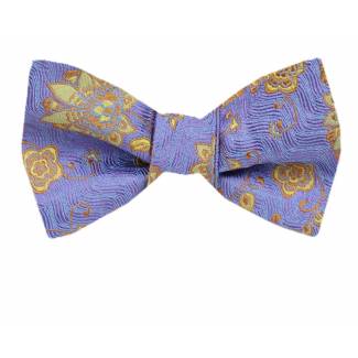 Self Tie Bow Tie Blue Self Tie