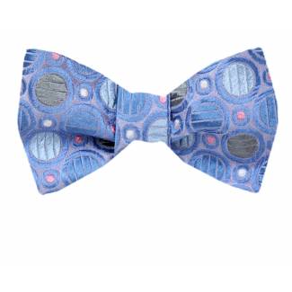 Self Tie Bow Tie Blue Self Tie