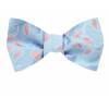 Self Tie Bow Tie Blue Self Tie