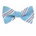 Self Tie Bow Tie Blue Self Tie