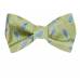 Self Tie Bow Tie Blue Self Tie