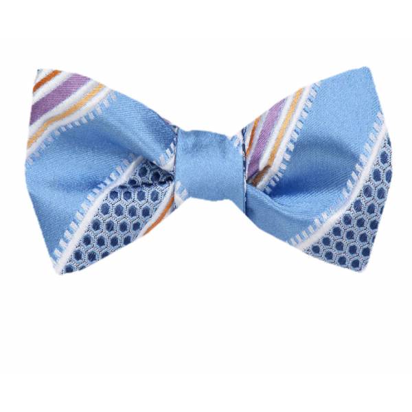 Self Tie Bow Tie Blue Self Tie