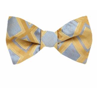 Self Tie Bow Tie Blue Self Tie