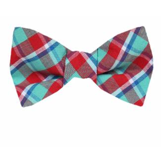 Self Tie Bow Tie Blue Self Tie