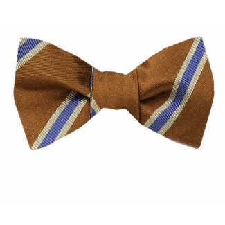 Self Tie Bow Tie Blue Self Tie