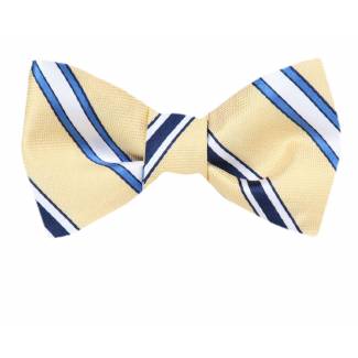 Self Tie Bow Tie Blue Self Tie