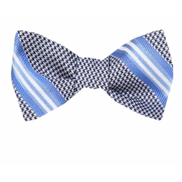 Self Tie Bow Tie Blue Self Tie