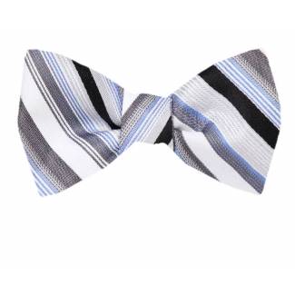 Self Tie Bow Tie Blue Self Tie